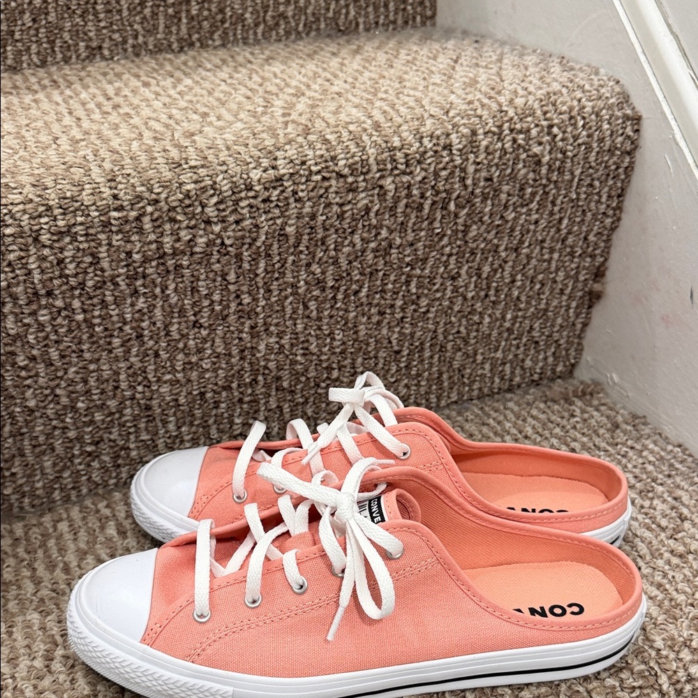 Converse Peach Slip-On Sneakers